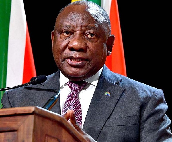 South African president Cyril Ramaphosa