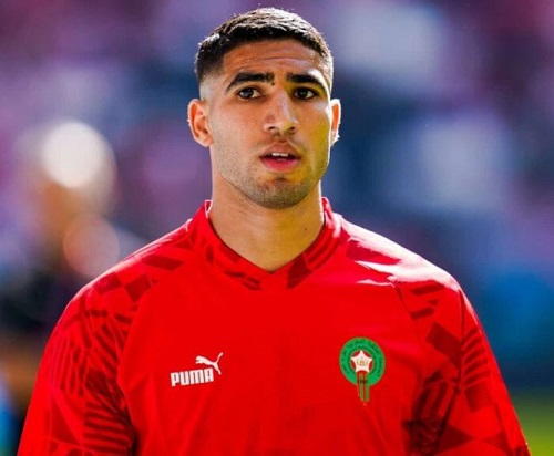 Moroccan and Paris Saint-Germain football star, Achraf Hakimi