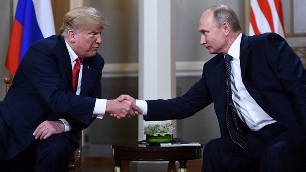 United States President Donald Trump with his Russian counterpart President Vladimir Putin